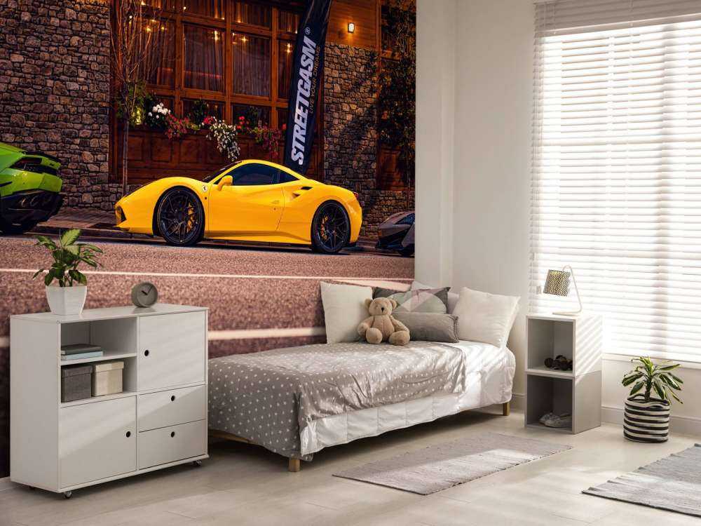 Auto esclusive presso la lodge in legno