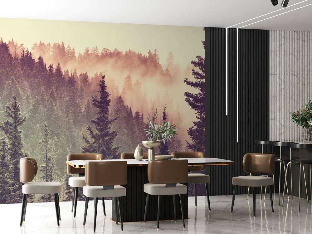 Nebbia nella foresta