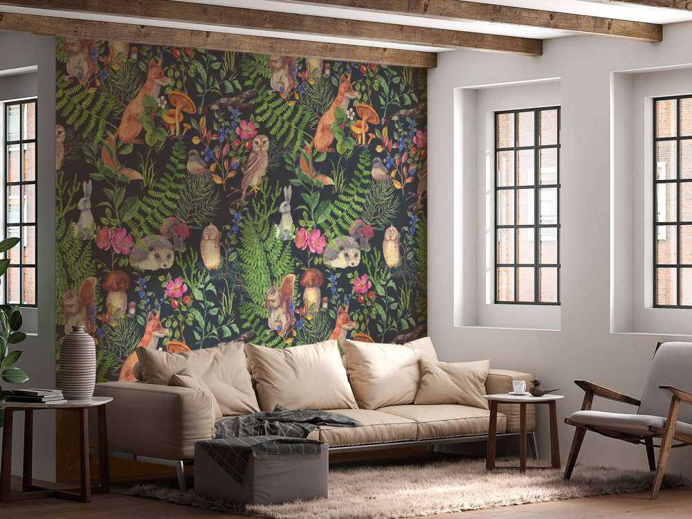 Motivo della foresta scura