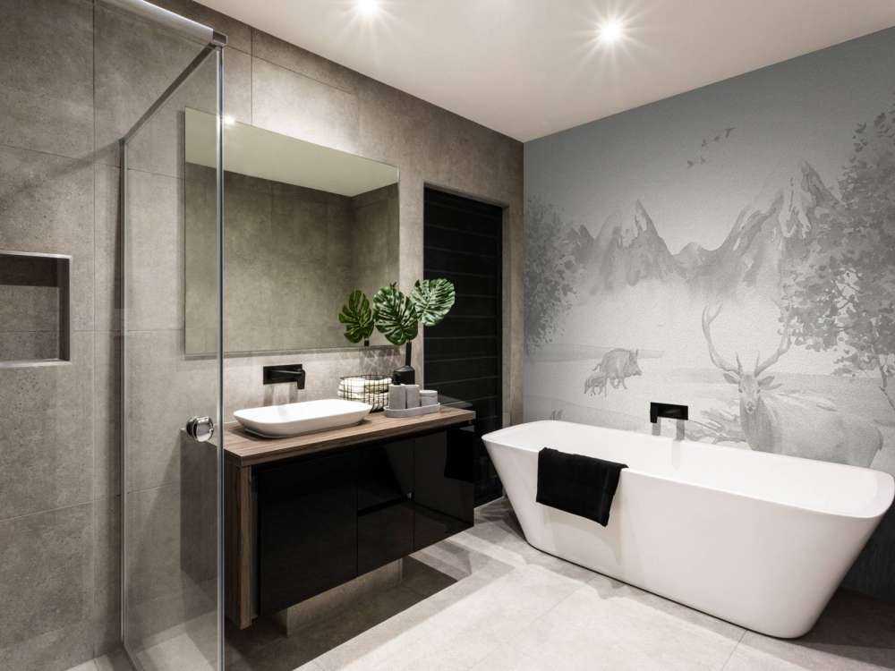 Animali della foresta in tonalità di grigio