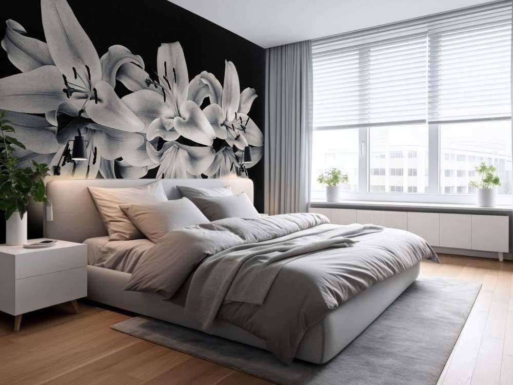 Fiori in bianco e nero