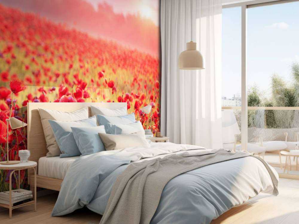 Campo pieno di papaveri