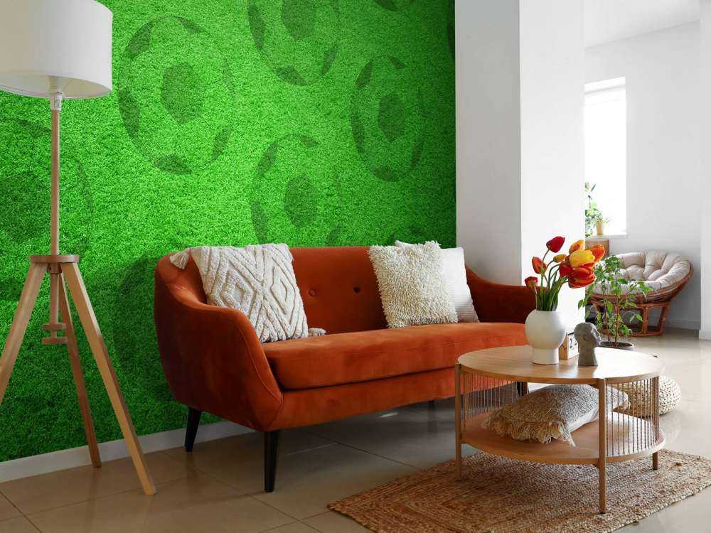 Giocare a calcio su erba