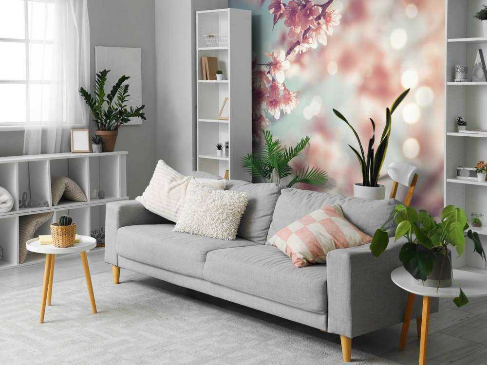 Ramo di fiori in fiore da vicino