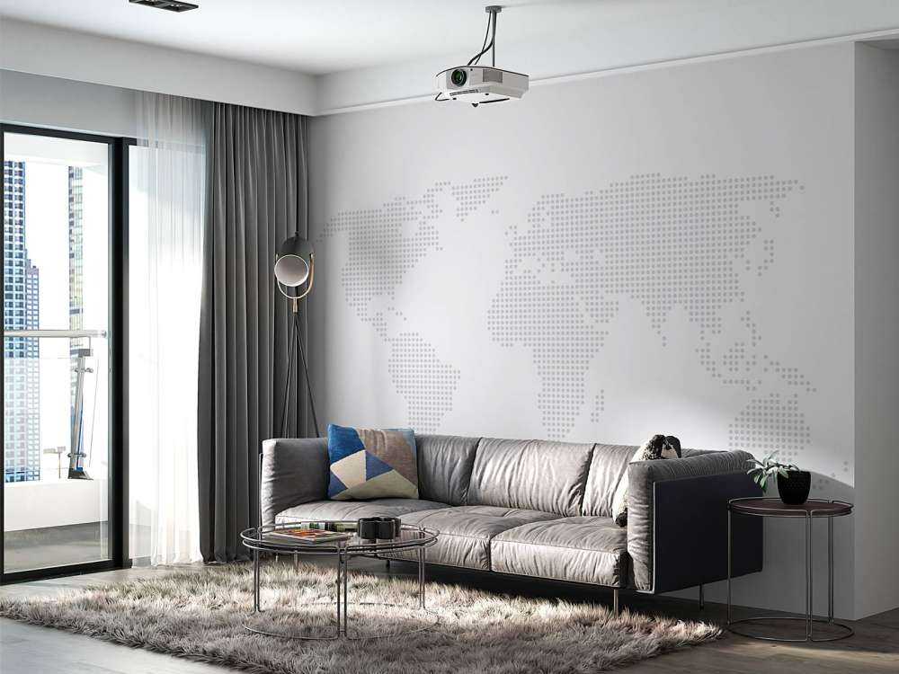 Mappa del mondo punteggiata