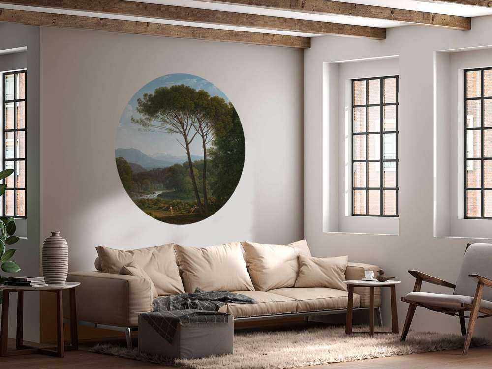 Paesaggio italiano con pini