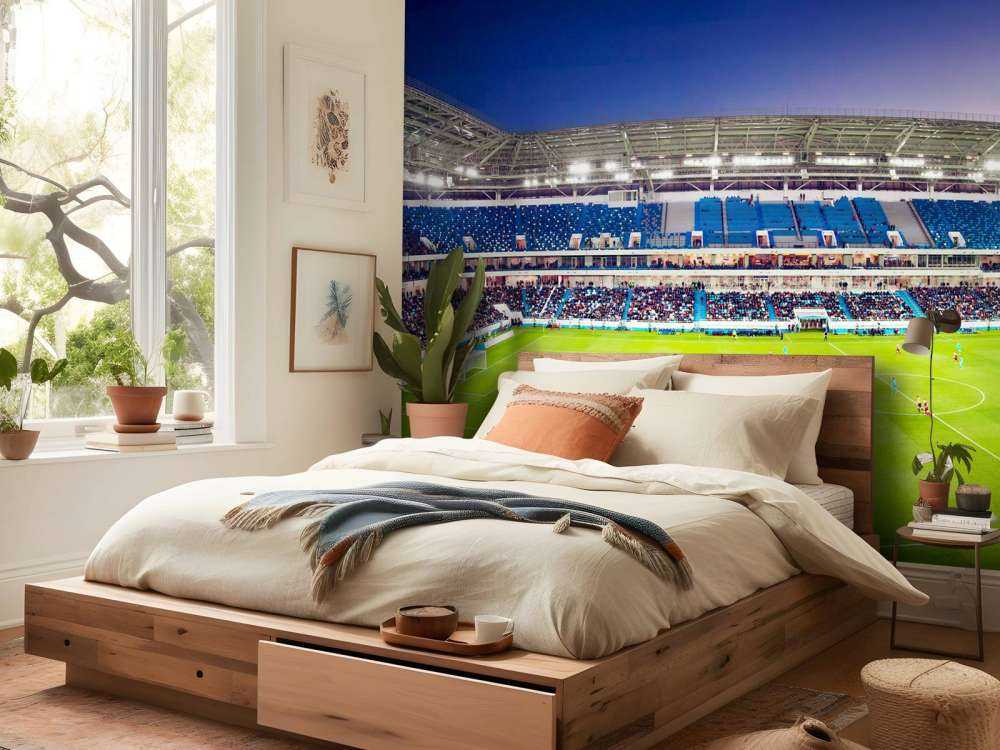 Panorama dello stadio di calcio