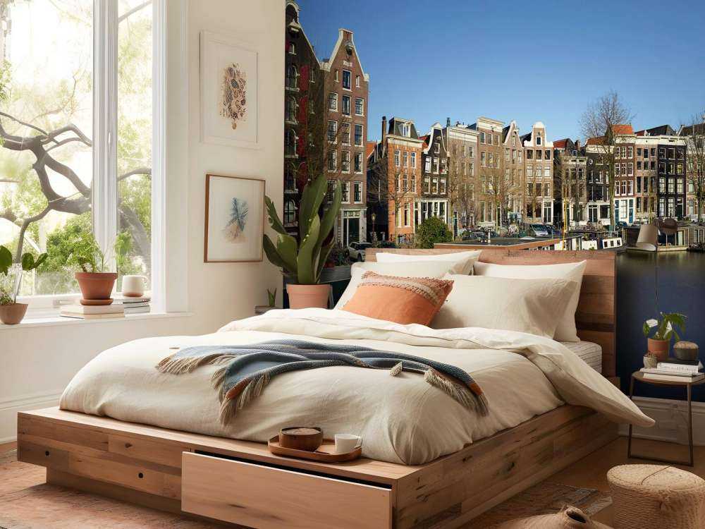 Case galleggianti lungo il canale