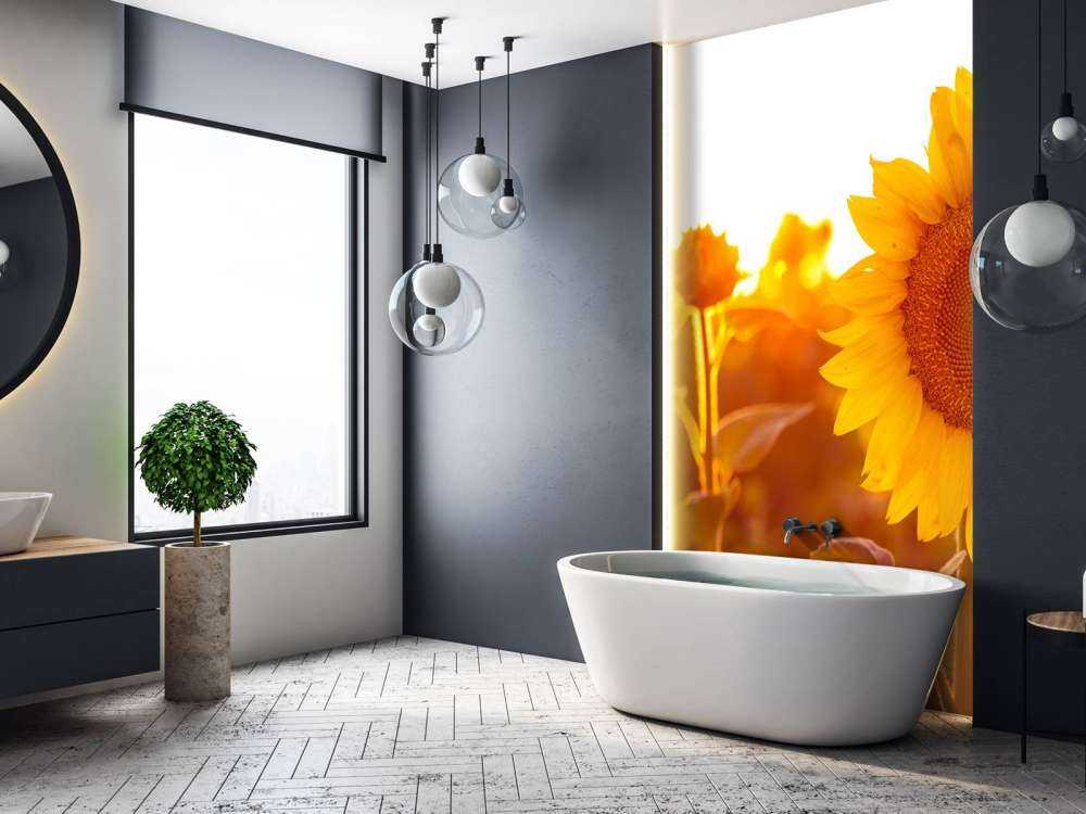 Campo di girasole caldo