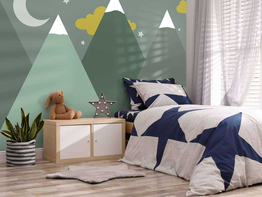 Montagne verdi di notte