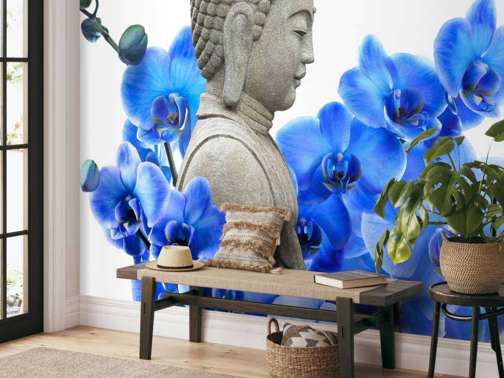 Buddha e orchidea