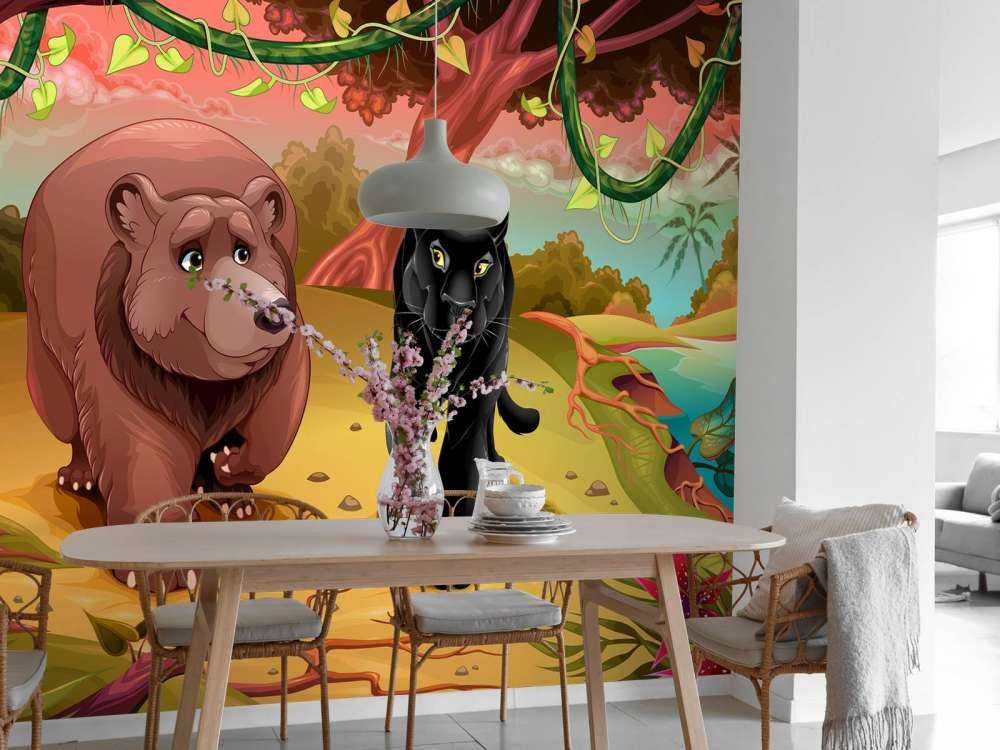 Animali amichevoli della giungla