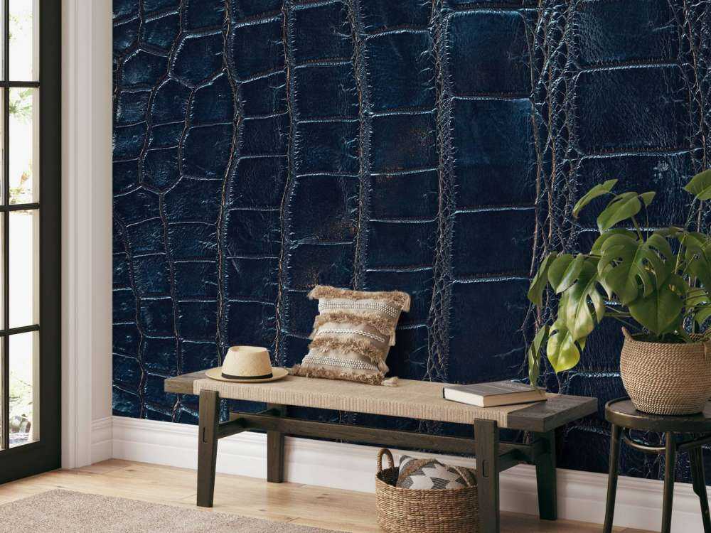 Pelle lucida di coccodrillo