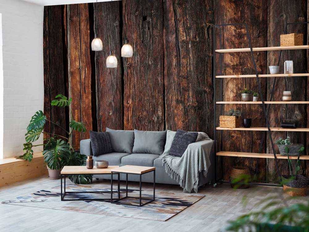 Legno verticale scuro