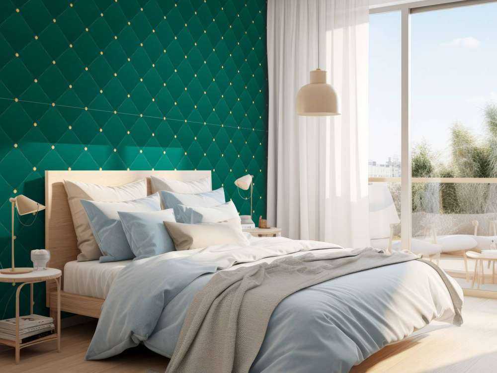 Modello chesterfield verde scuro