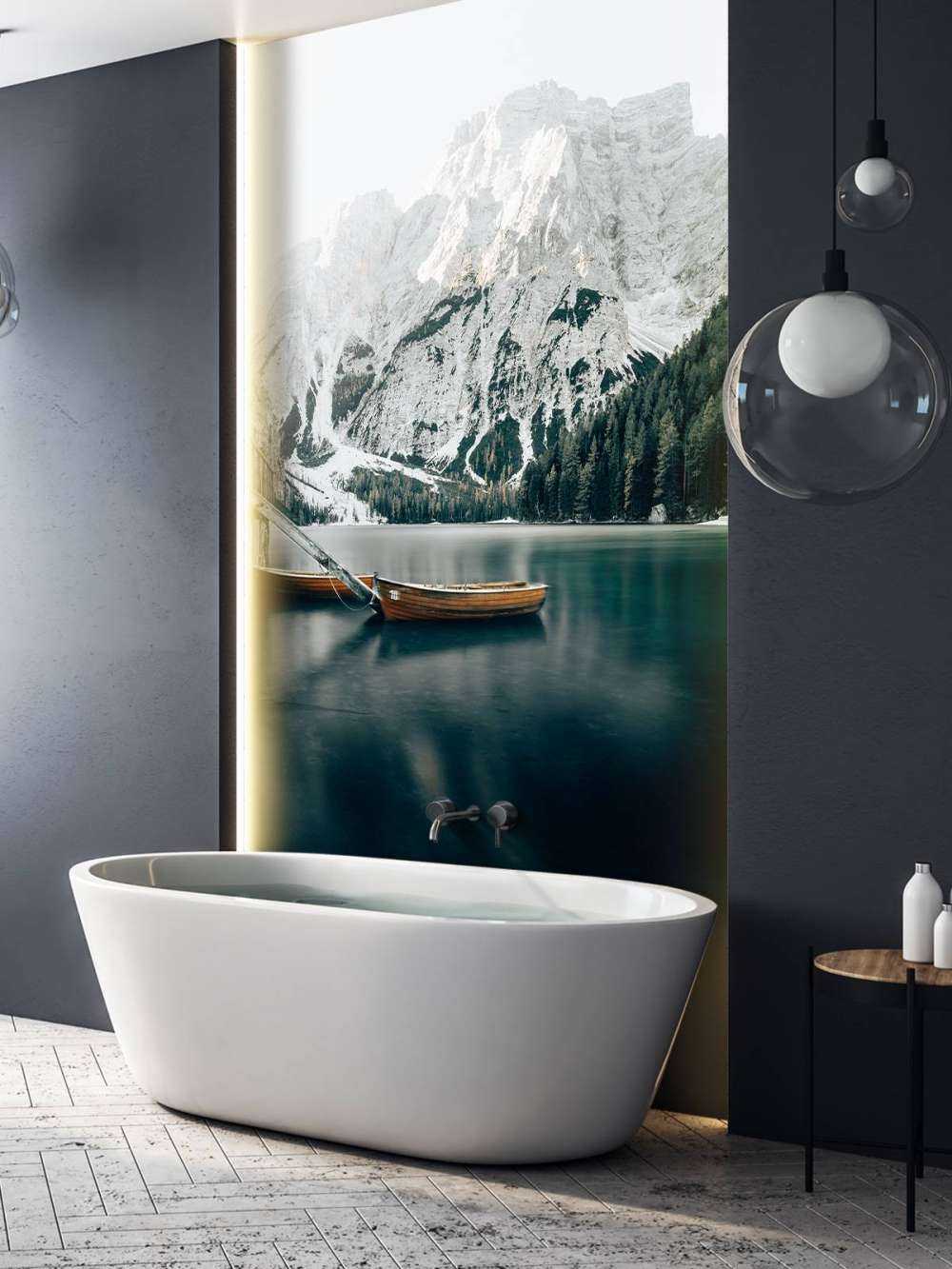 Un lago ghiacciato di Braises