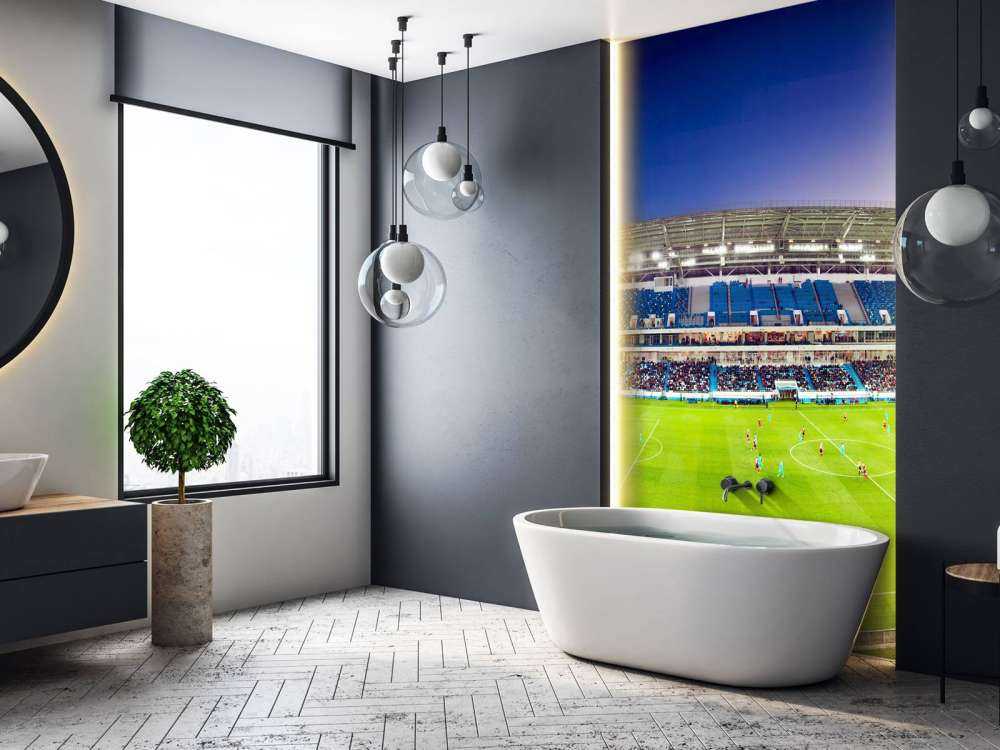 Panorama dello stadio di calcio