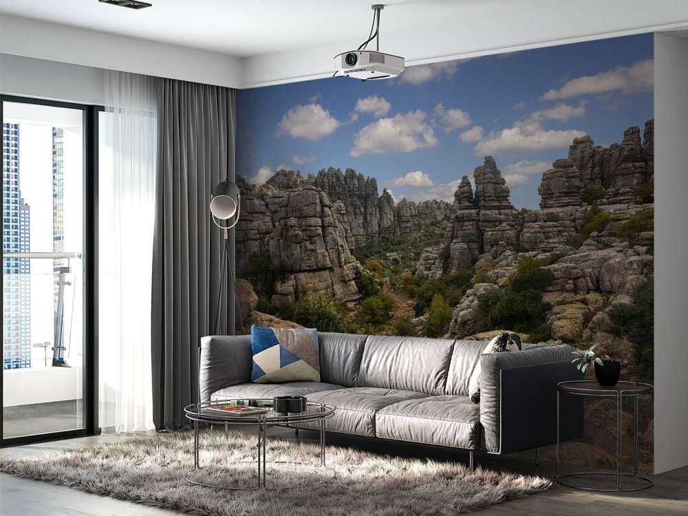 Rocce con il cielo blu