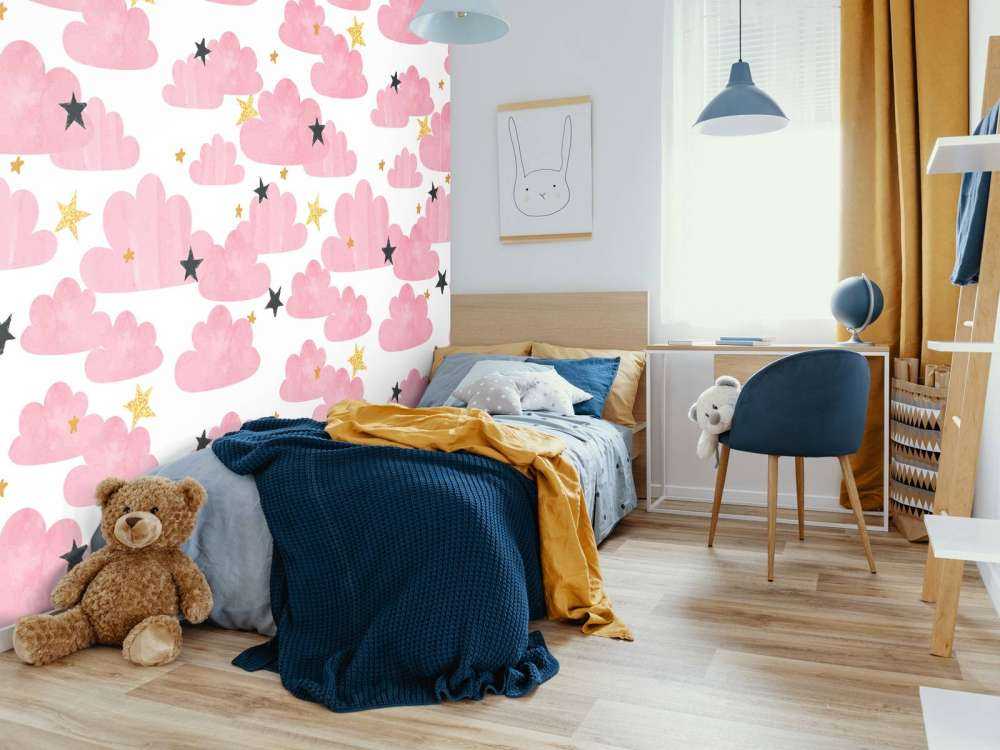 Nuvole acquerellate, rosa