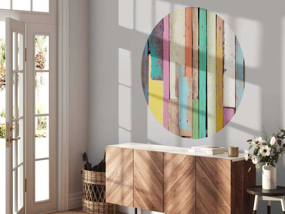 Legno da demolizione colorato