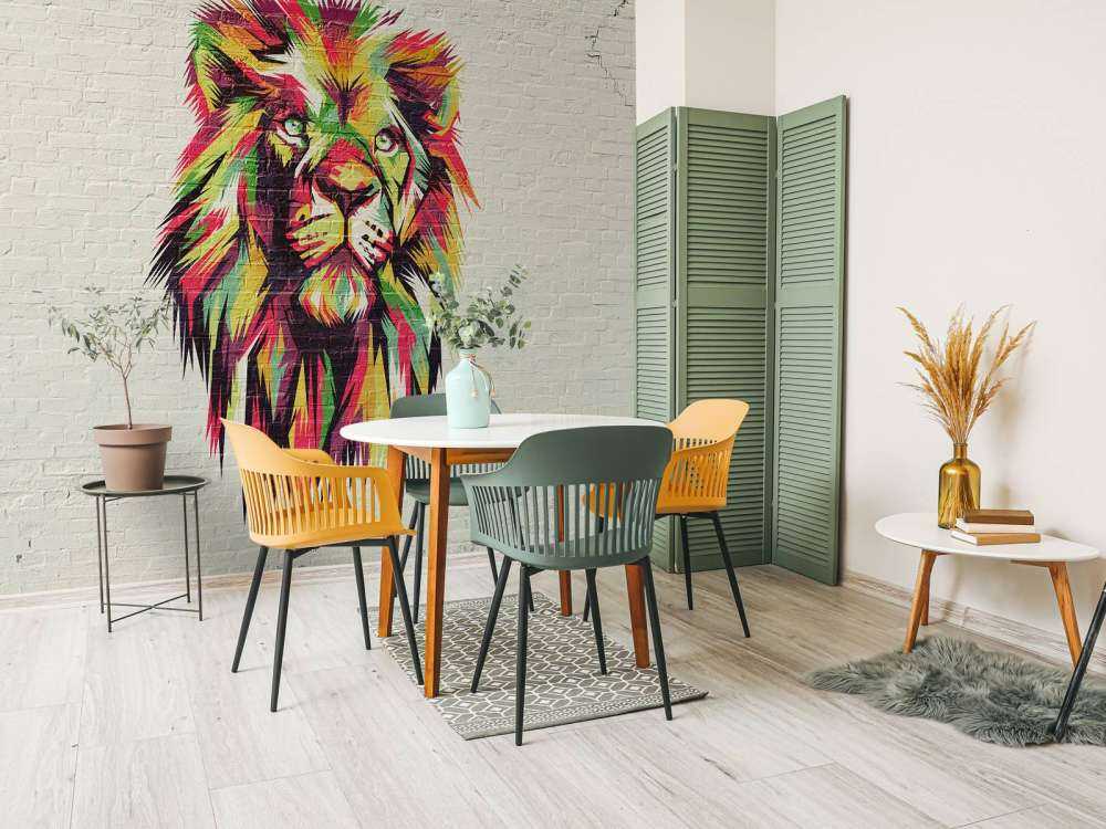 Graffiti di un leone