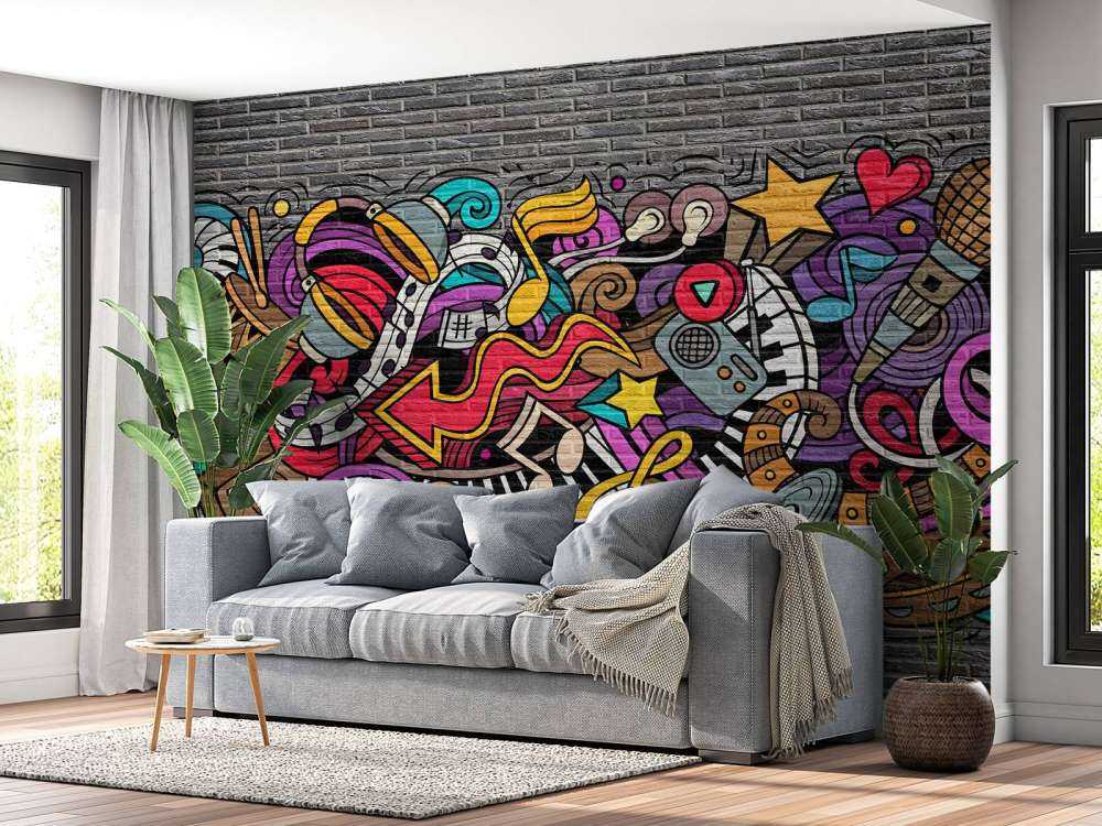 Graffiti musicali su mattoni