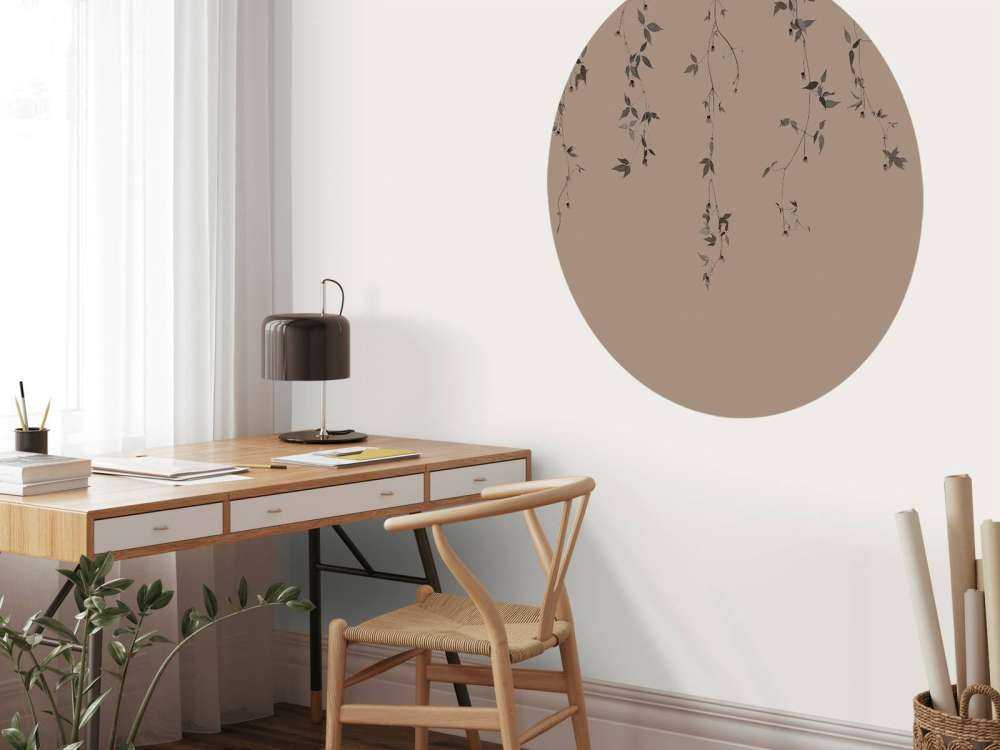 Ramoscelli di clematide su tortora