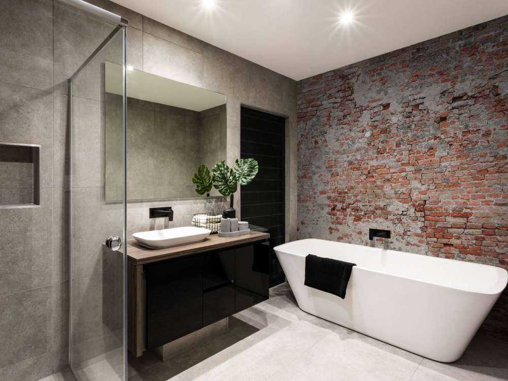 Muro di mattoni in rovina