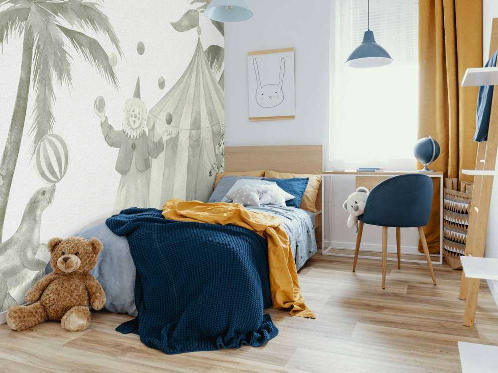 Allegri animali da circo in verde