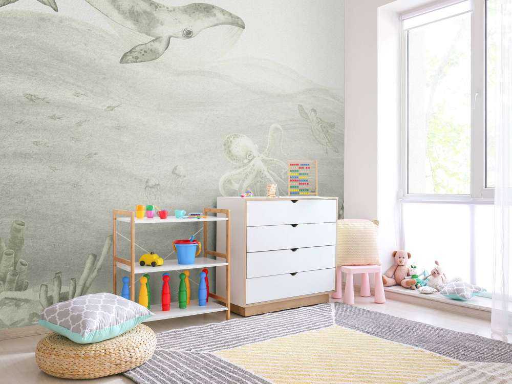 Mondo sottomarino in verde