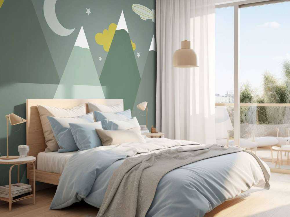 Montagne verdi di notte