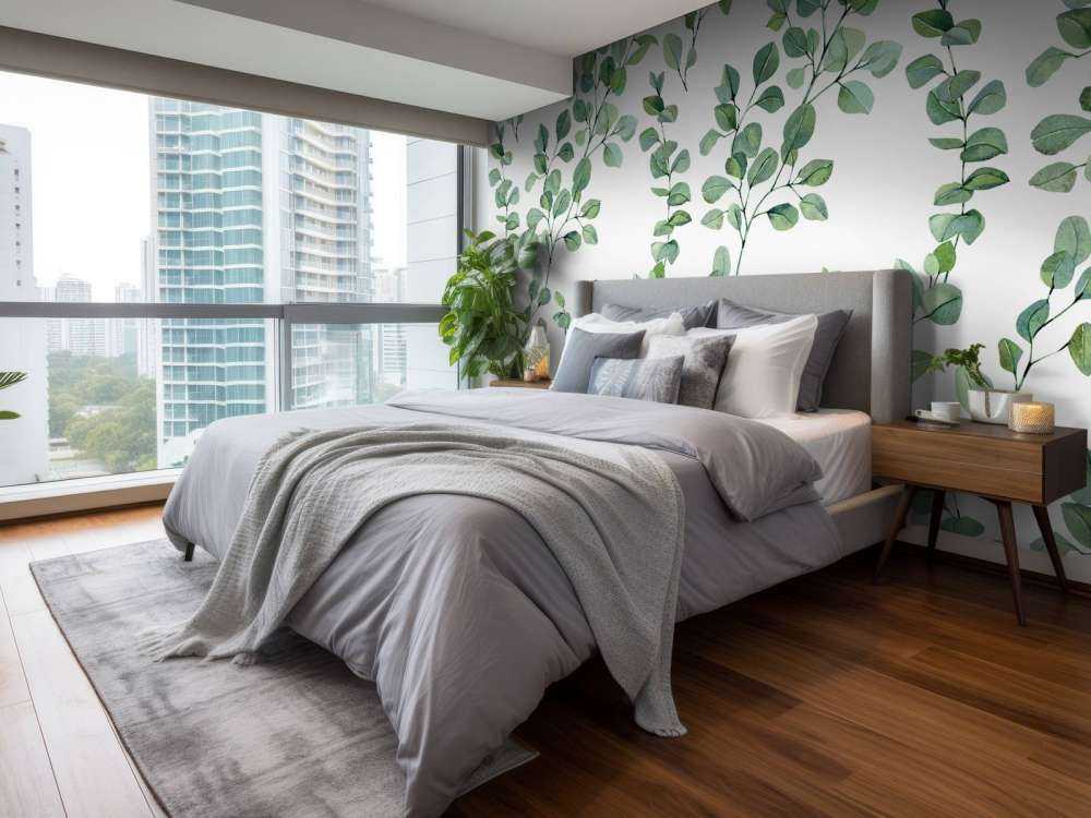 Foglie e rami acquerellati