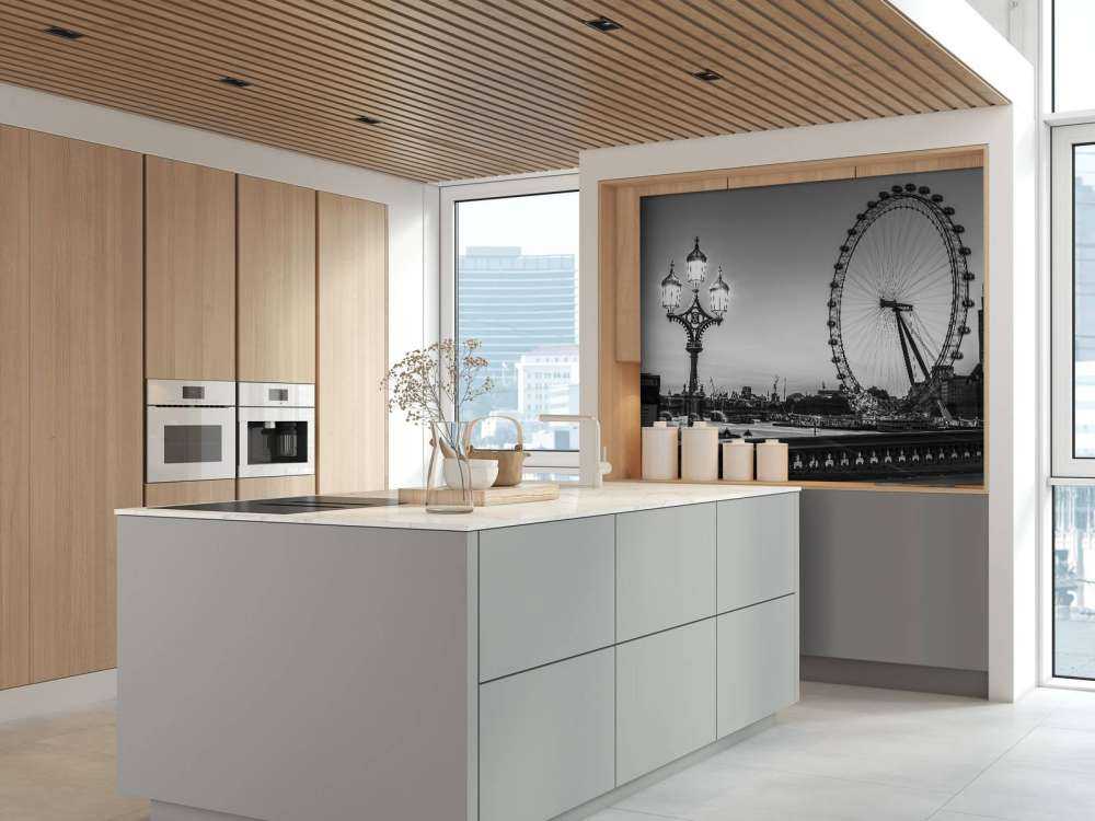 Ruota panoramica in bianco e nero