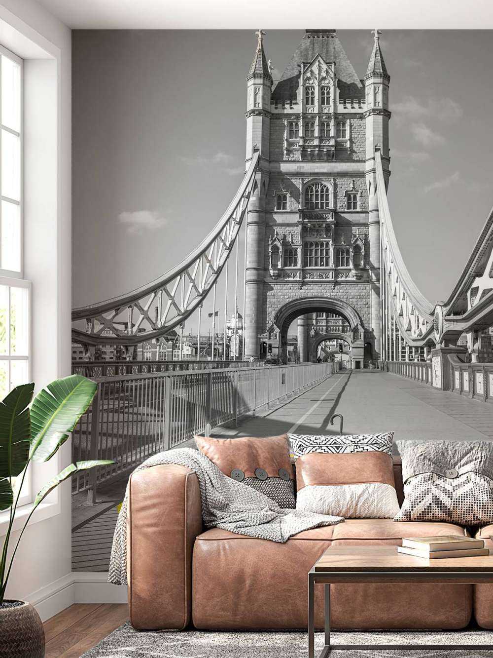 Ombrelli gialli sul Tower bridge