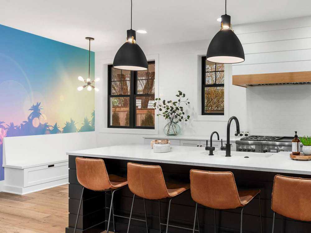 Palme con effetto retrò