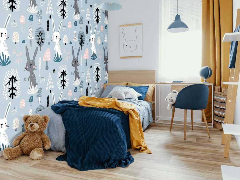 Modello di coniglio blu