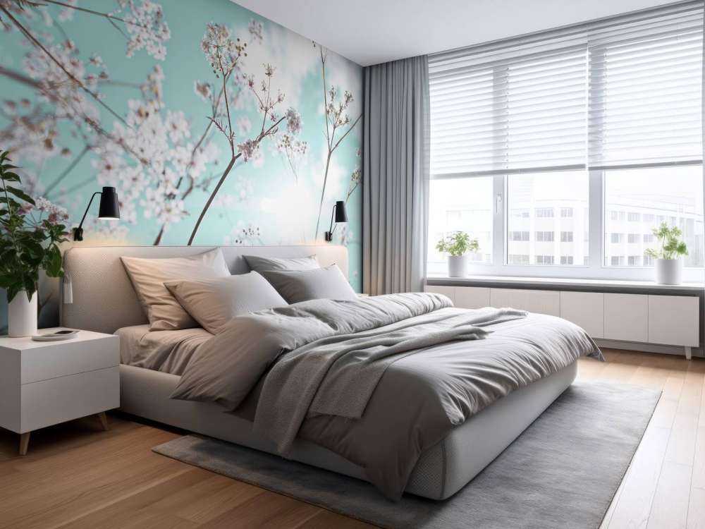 Mandorlo in fiore al sole