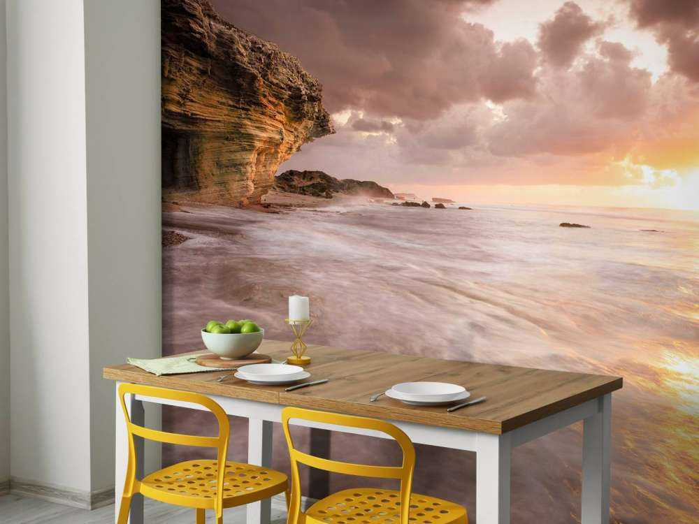 Tramonto sulle rocce