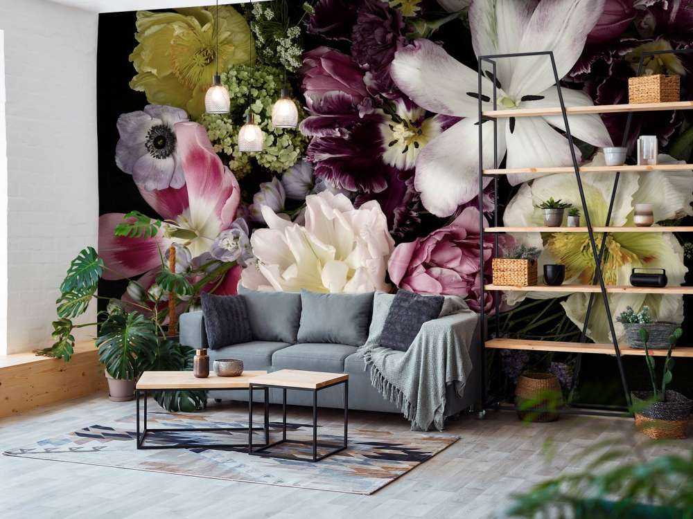 Fiori colorati scuri