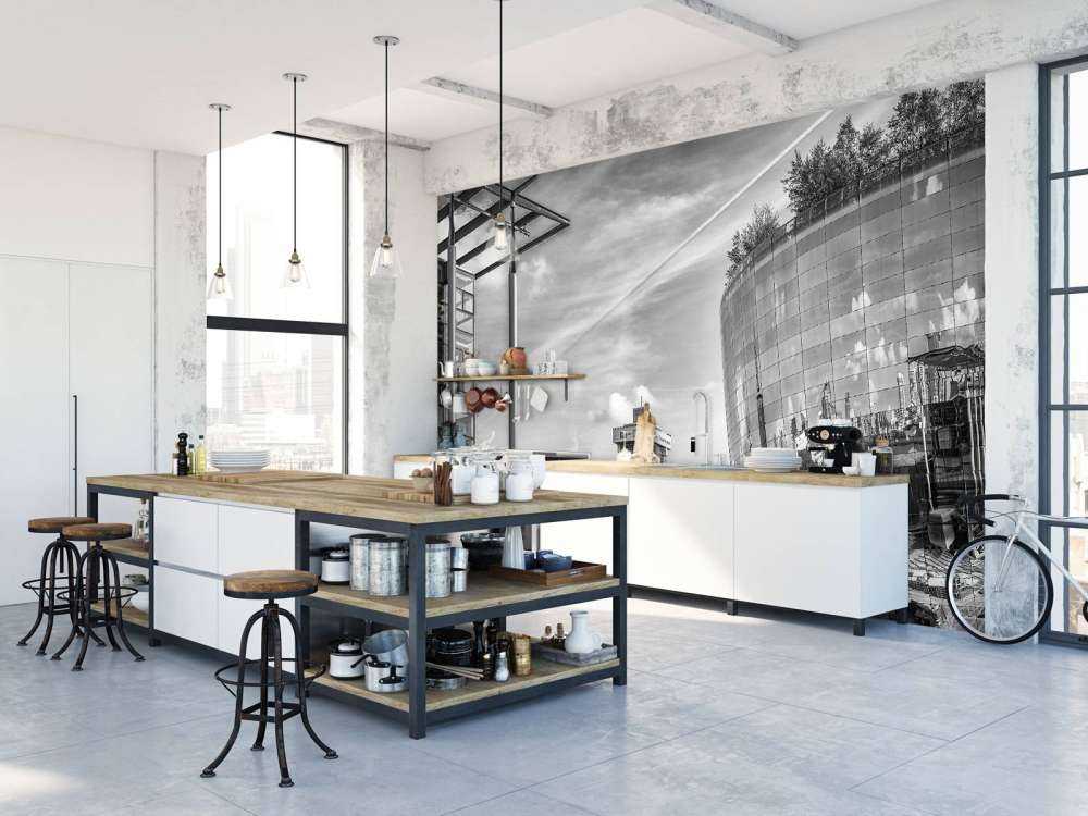 Il Deposito del Museo di Rotterdam in bianco e nero 