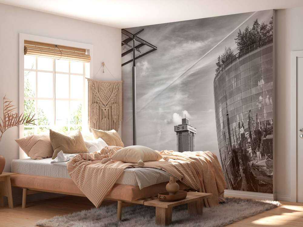 Il Deposito del Museo di Rotterdam in bianco e nero 