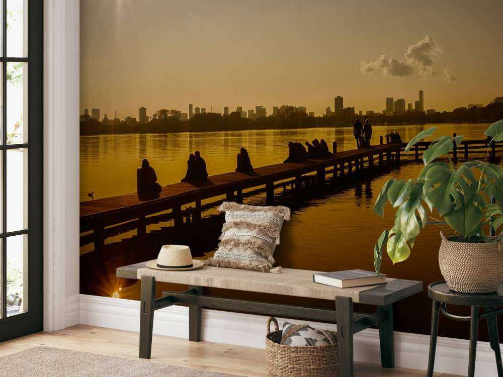 Rilassarsi al Kralingse Plas di Rotterdam 