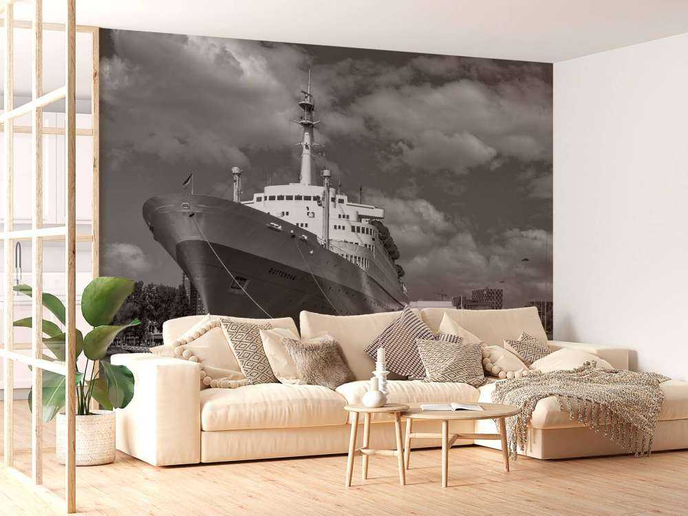 Ex piroscafo SS Rotterdam in bianco e nero
