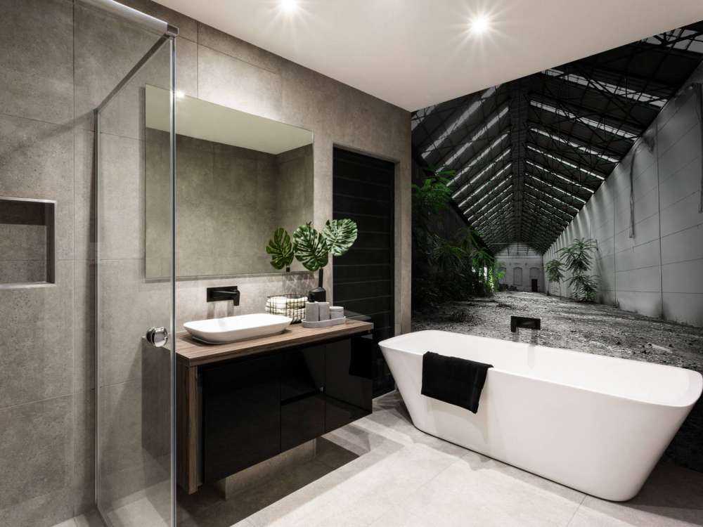 Sala industriale con piante