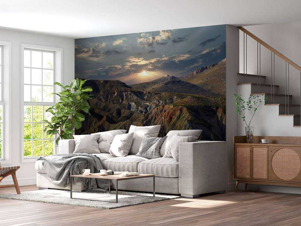 Tramonto in montagna