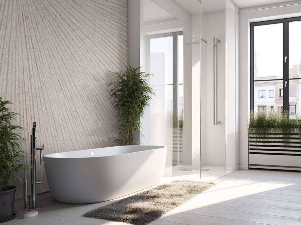 Struttura con linee sole di lino