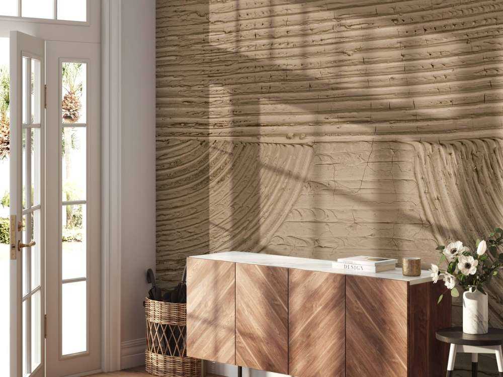 Linee e strutture in marrone dorato