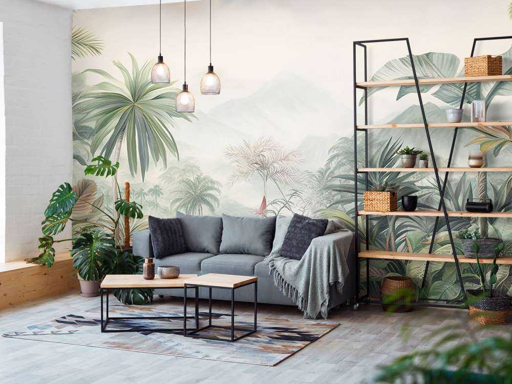 Panorama Tropicale in Pastello