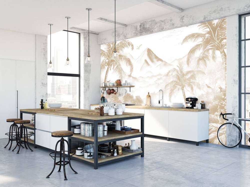 Alba sull'Isola Vulcanica, taupe