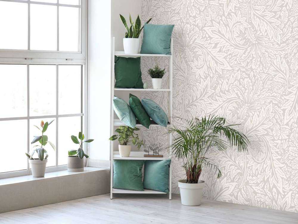 Morris Florals & Leaves - beige neutro